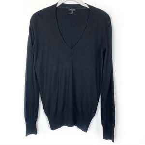 Massimo Dutti Silk Cashmere V Neck Sweater